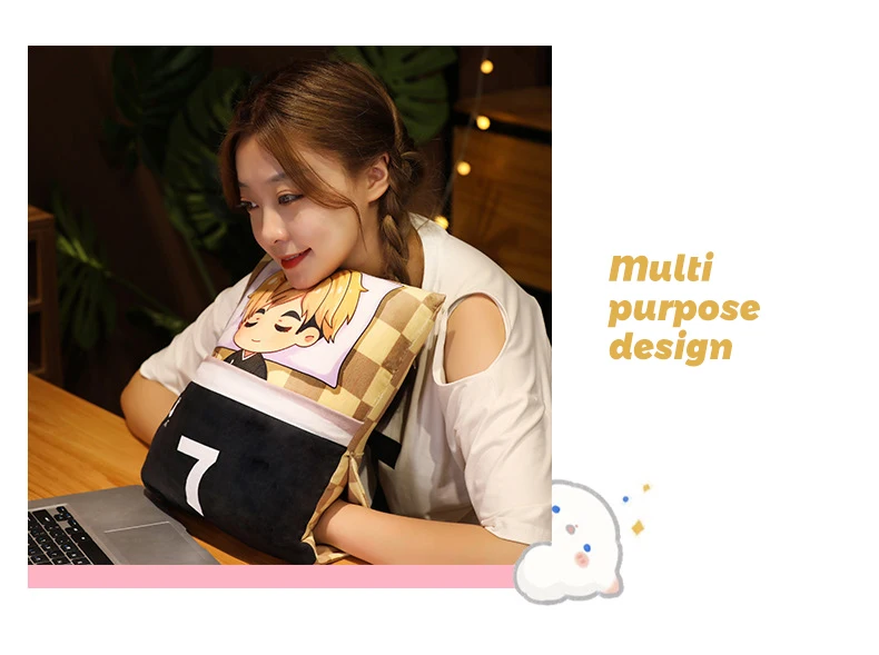 36*27cm anime Haikyuu Manga Peripheral Cute Cartoon Plushies Oikawa Tooru Kei Tsukishima Kageyama Sofa Cushion Pillow Stuffed Pl