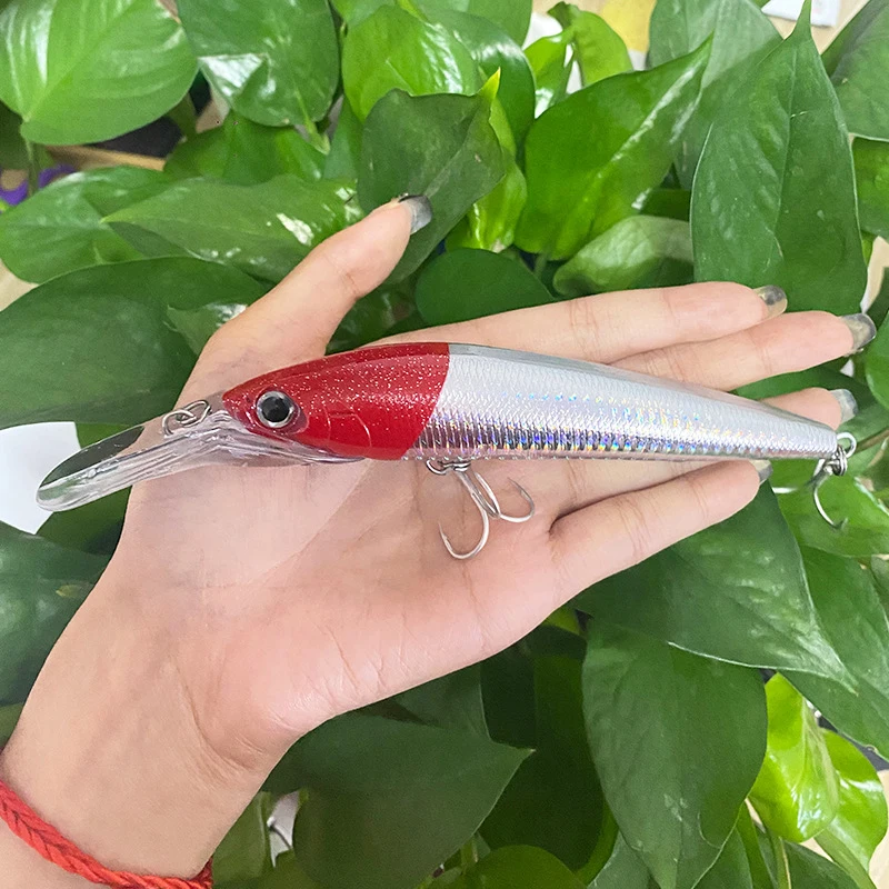 KEWOTE 140mm 40g 7Colors Artificial Hard Minnow Lure Floating Fishing Lure For Trolling