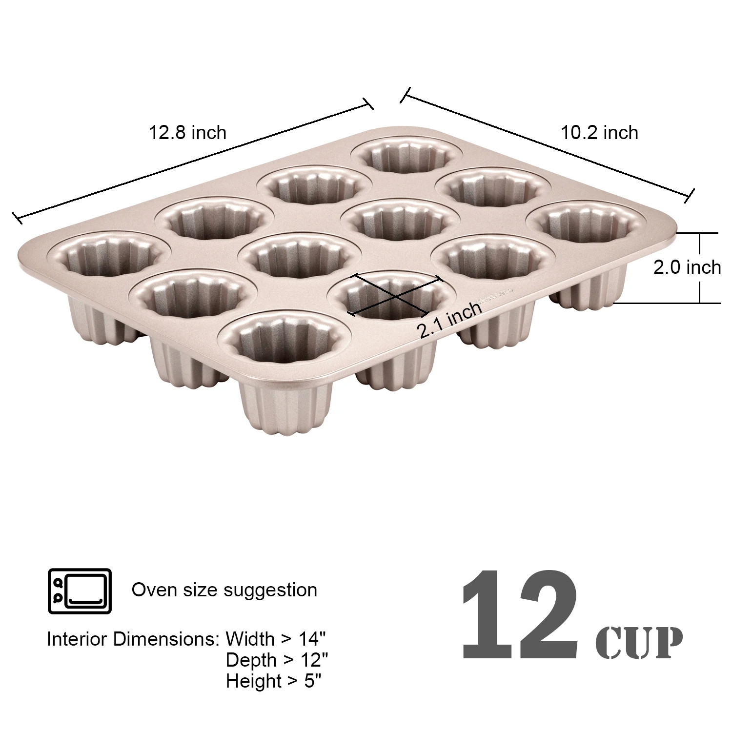 CHEFMADE Oven Bakeware Non-stick Carbon Steel Nonstick Non Stick Round Chiffon Tube Angel Food Baking Tray Cake Pan