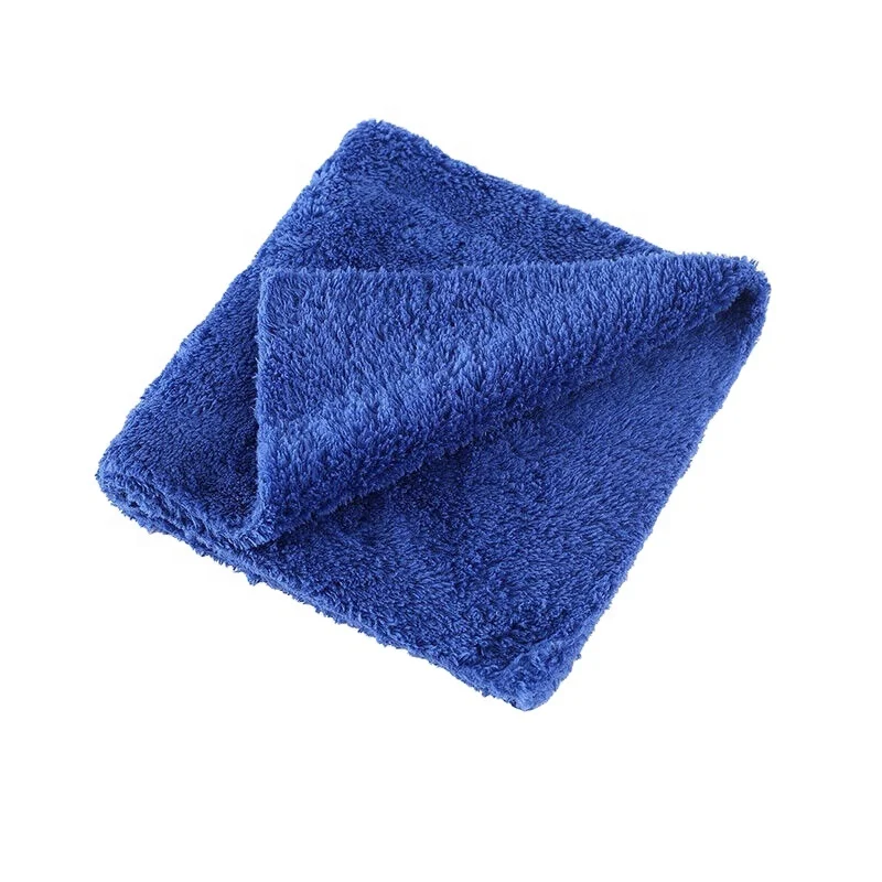 Coral Fleece Super Absorbent Soft Car Cleaning Cloth 500GSM Edgeless Plush Microfiber Car Wash Polishing Drying Towel