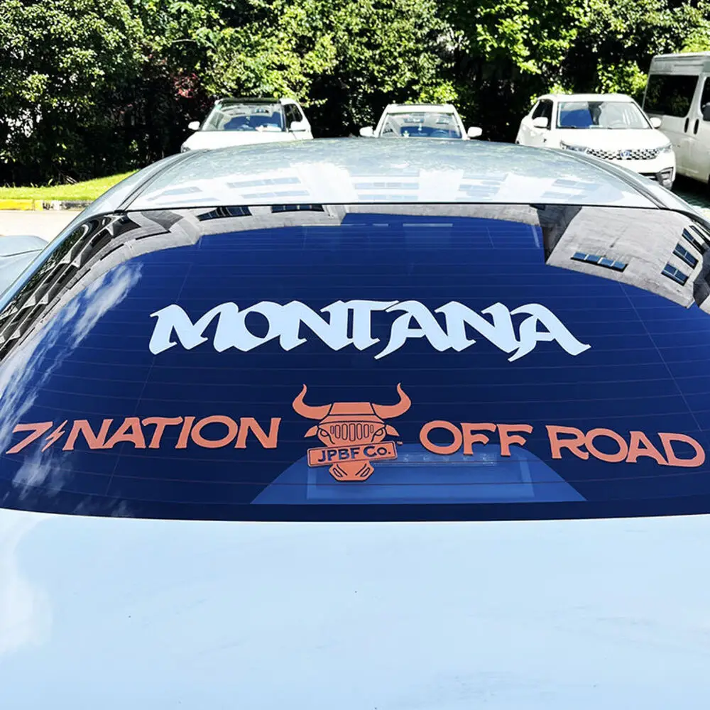Custom Colors Sticker Seamless Label Removable Car Decal for Bumper Advertising Signs