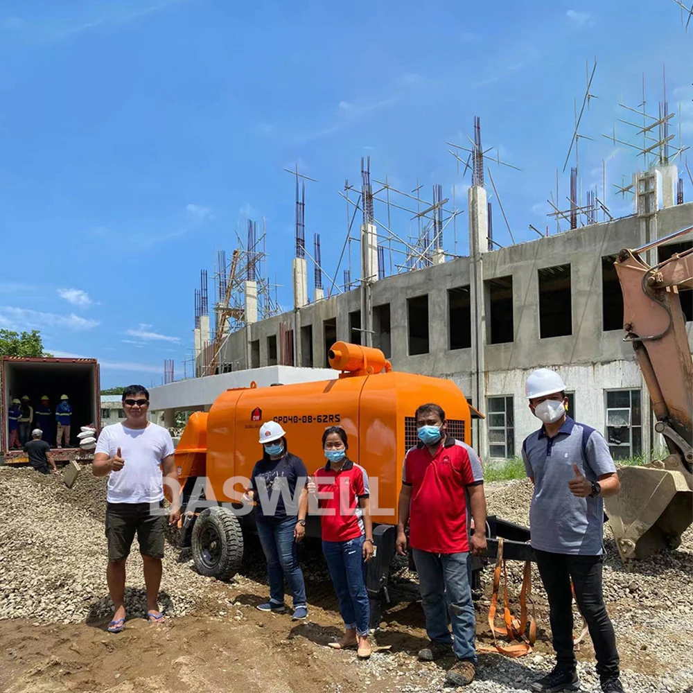 mobile cement mortar pump small diesel portable concrete pump for cement pumping