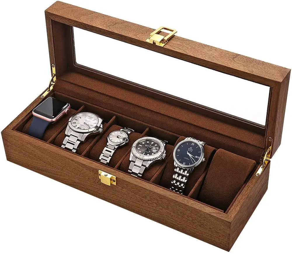 Custom Logo wooden jewelry box Storage Box wooden watch box