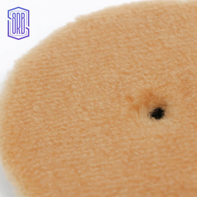 SURAINBOW Auto Detailing Car Polish 5/6 Inch DA Wool Pad for car buffing scratches remove