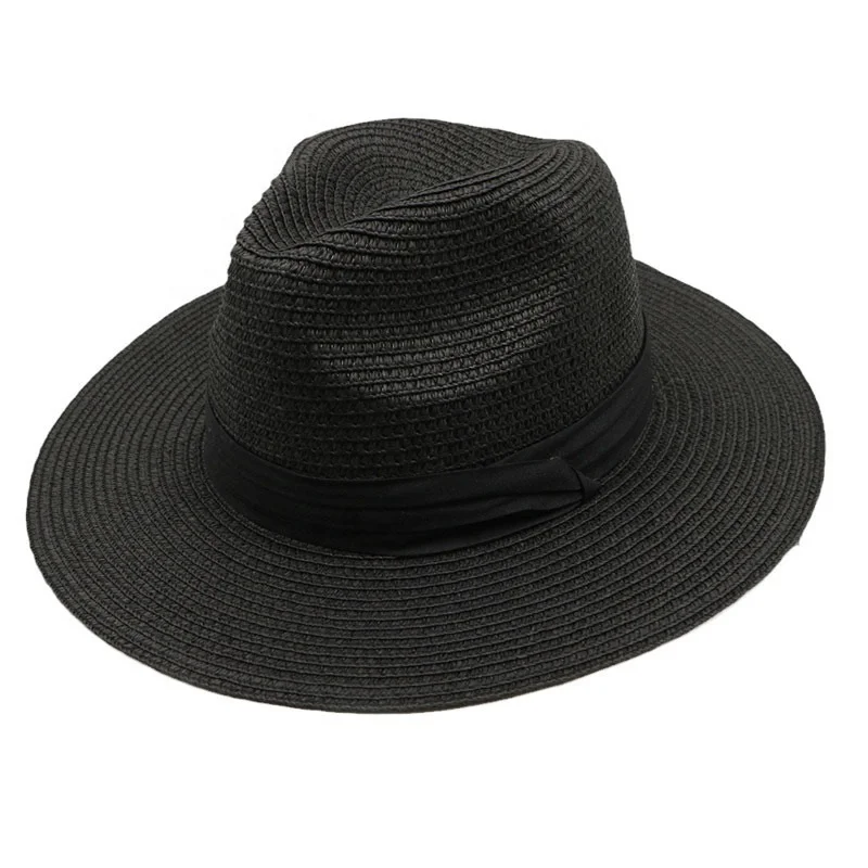 Wide Brim Straw Panama Hat FURTALK Womens Mens Summer Beach Sun Hat  Fedora Straw Hat for Women