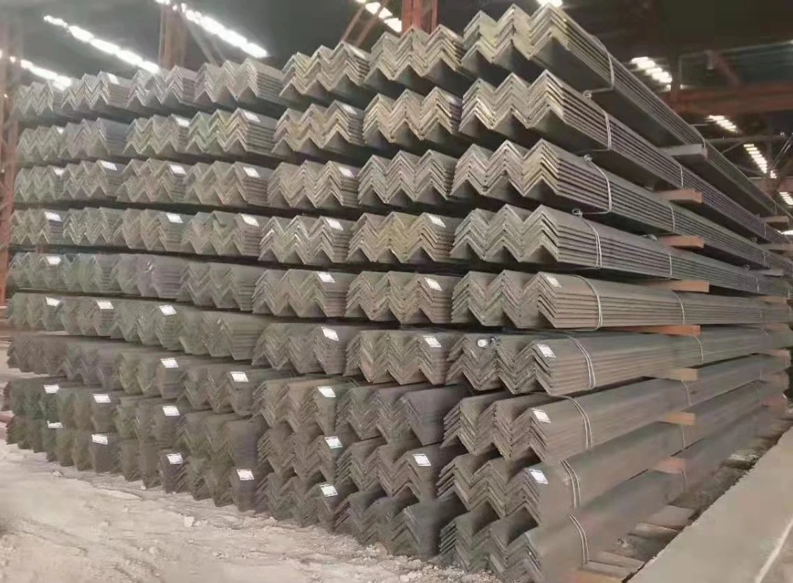 rolled rsa scrap steel q345b q355 s235jr s335jr equal shelves slotted angle 30x30x3mm steel bar hollow iron material
