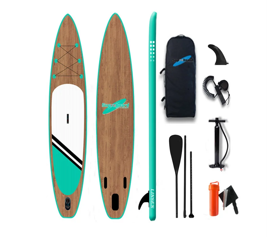 Новинка 2021, трендовая деревянная доска для весла, надувная доска для весла ISUP, Китай