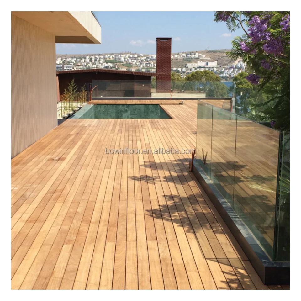 Waterproof Teak Swimming Pool Hardwood Decking
