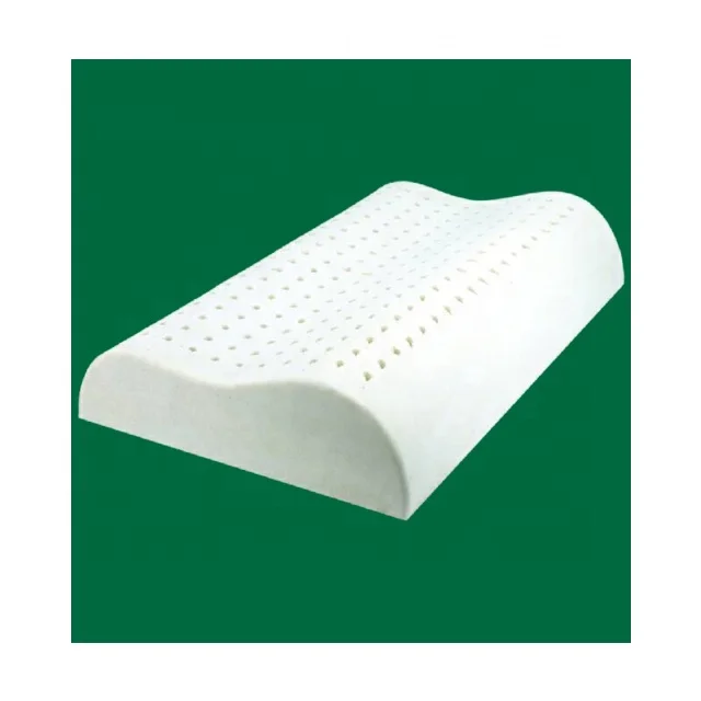 Thailand Best Price Contour Shape Latex Pillow Premium 100% Natural Health Care Bedding Sleep