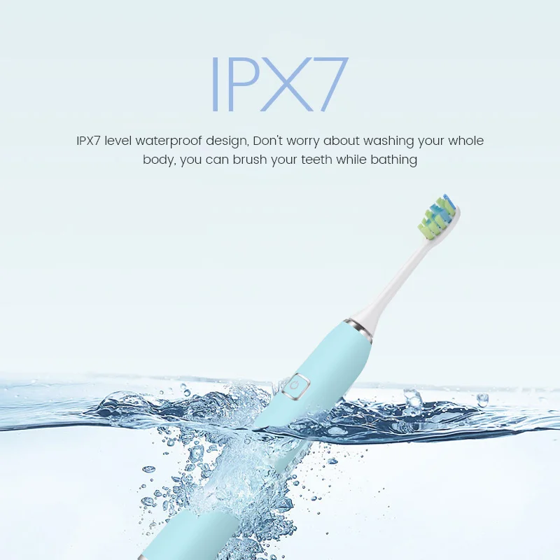 Sonic Electric Toothbrush With Interdental Heads And Other Accessories silicone electric toothbrush