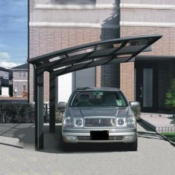 Outdoor car parking canopy metal frame polycarbonate carport