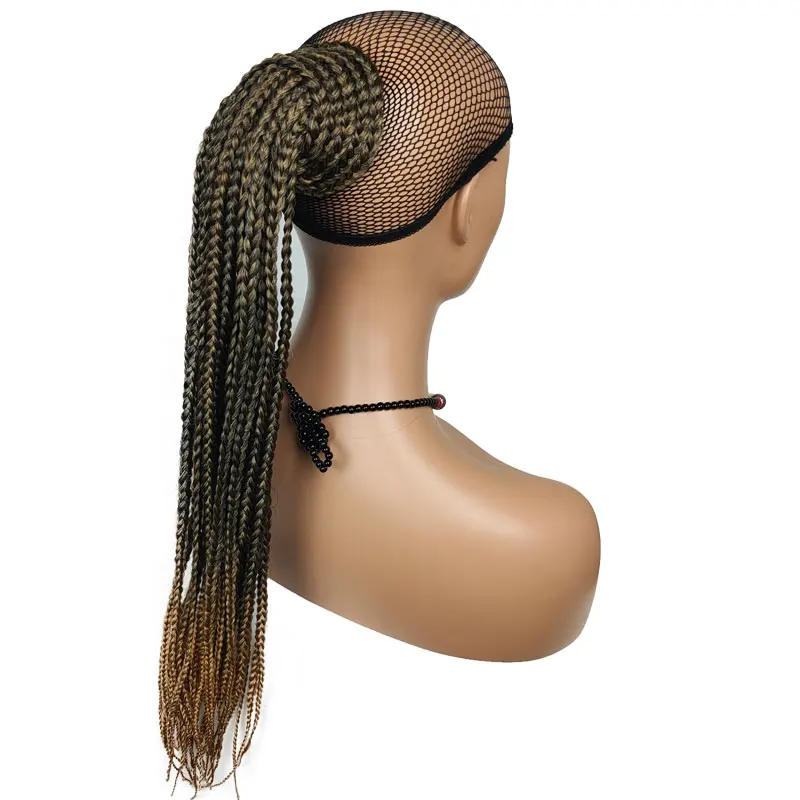 Braided Crochet Dreadlocks Curly Weave Fake Long Ponytail Hair Extensions Pieces