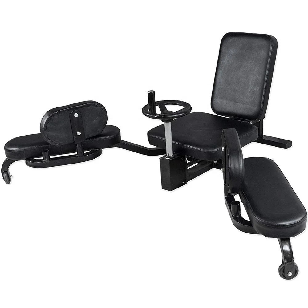 Doublewin Home Gym Fitness Leg Stretch Machines with Adjustable Wheel and Gear System