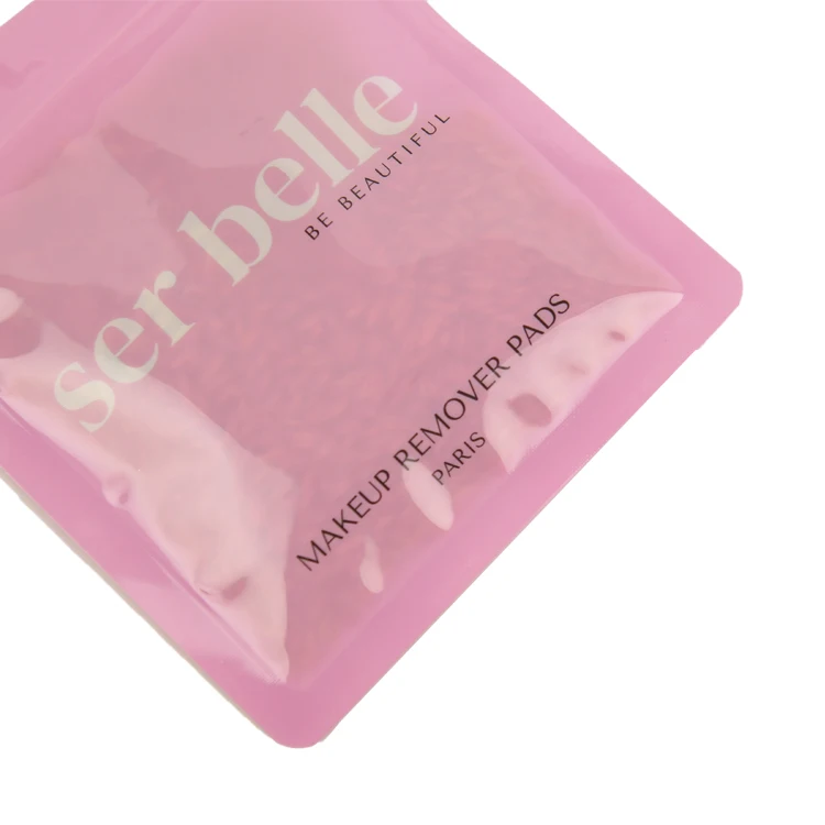 Reusable Printing Transparent Cloth Cosmetic Underwear Bag Ziplock Customized Plastic Package With Zip Lock Warning Text