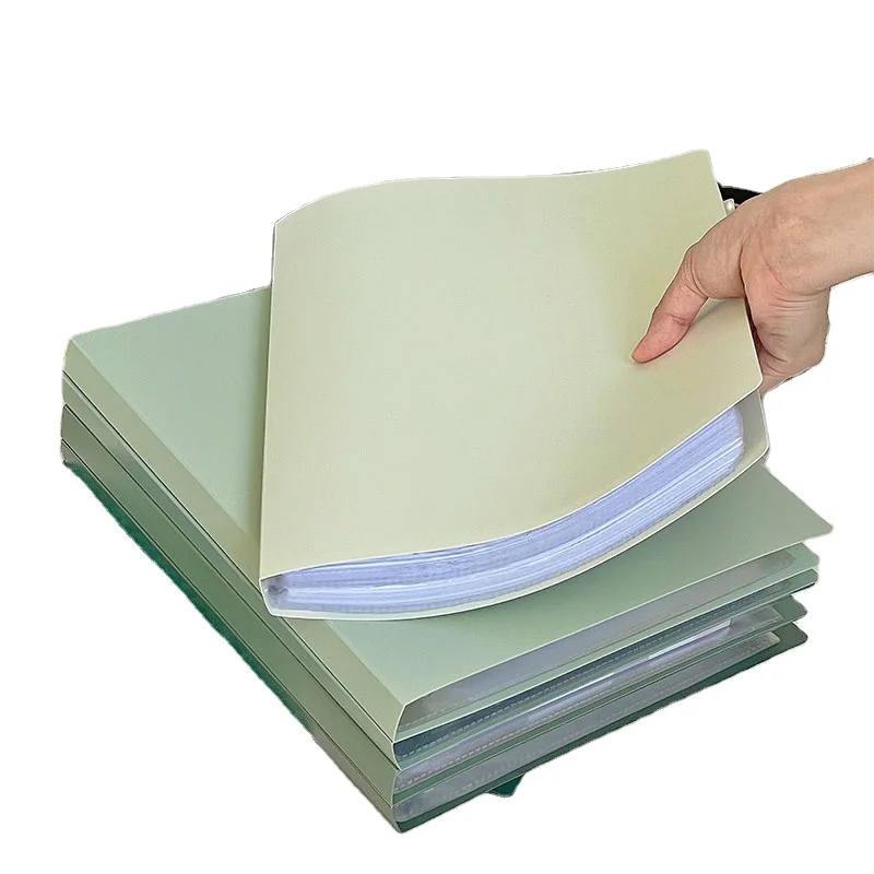 fournitures scolaires PVC Cover Display Book Filling Product A4 clear Inner Pages office expanding plastic flat file folder