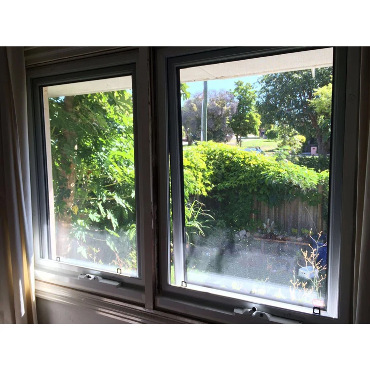 Филиппины Популярные порошковое покрытие двойной стекло алюминия снаружи открытие топ висел тент окна