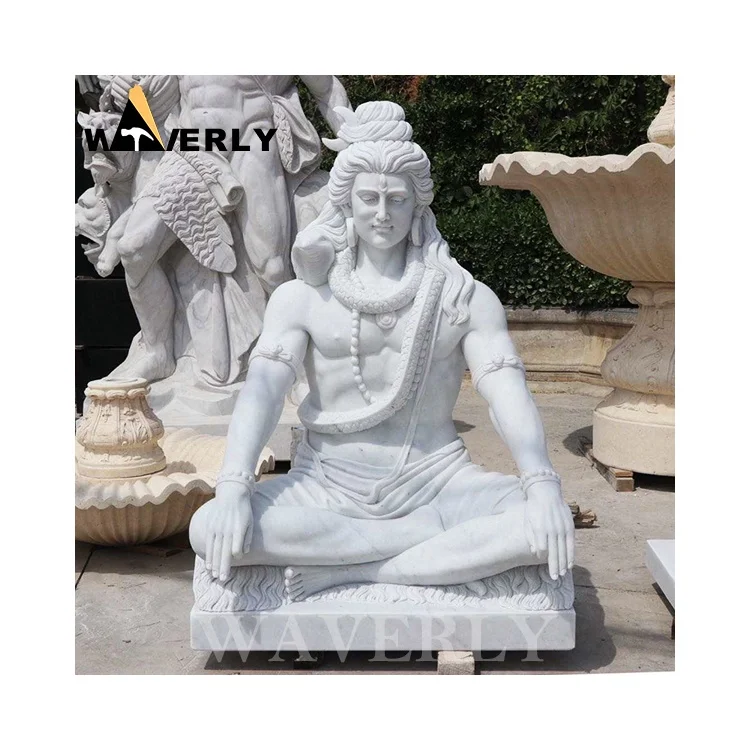 Stone Carvings And Sculptures Hindu God Grande Statue De Lord Shiva Sculpture White Marble Indian God Stone Statue Of Shiva