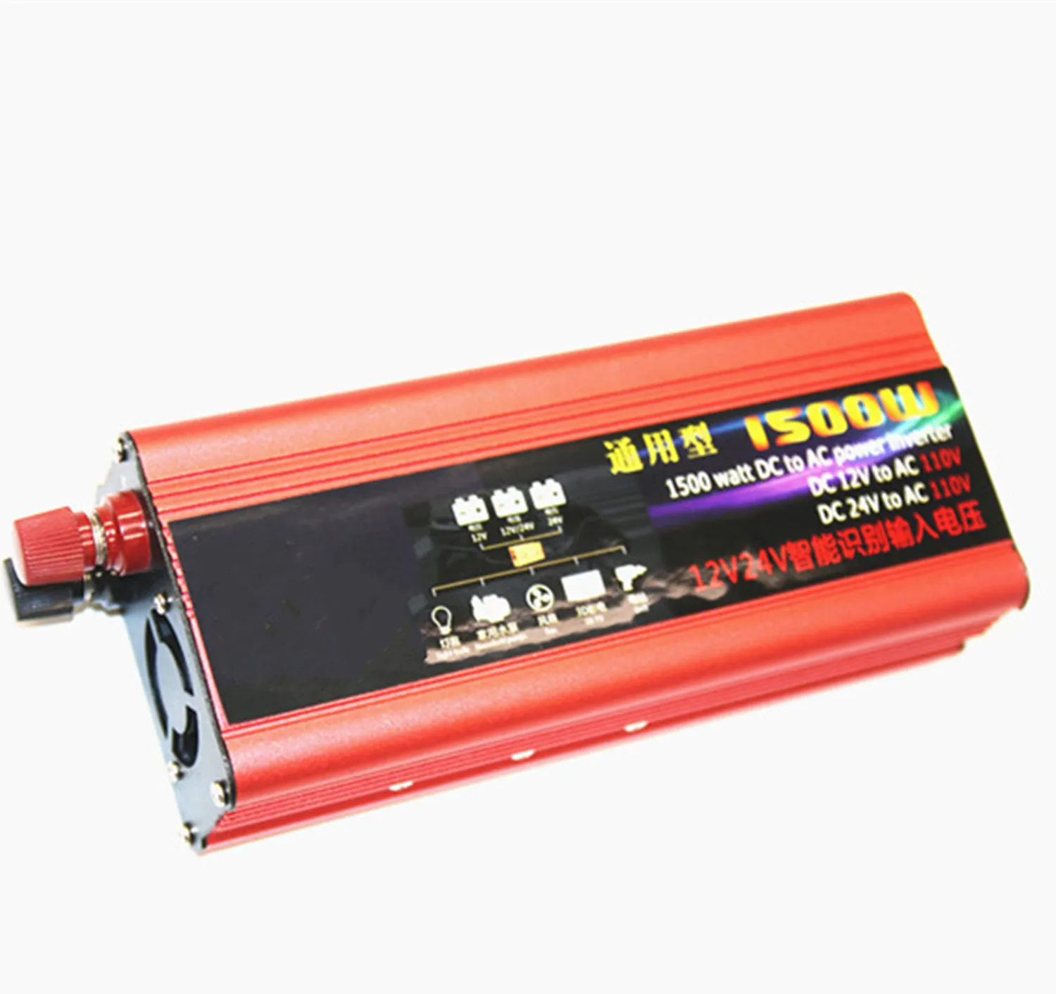 1500W Inverter 3000W Peak Power DC 12v/24v 48v/60v dual input voltage AC 220V Output Car Inverter