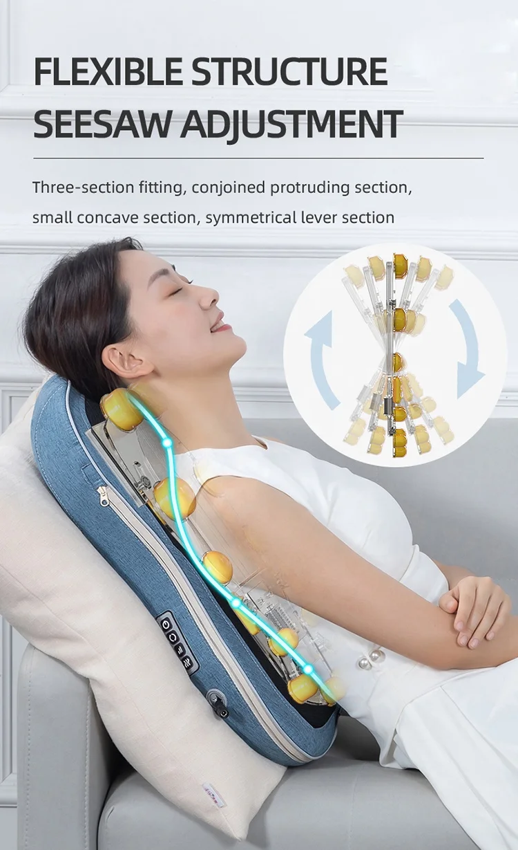 Health care amazon best selling korea heated tourmaline compress heating massage car seat cushion mat body massage