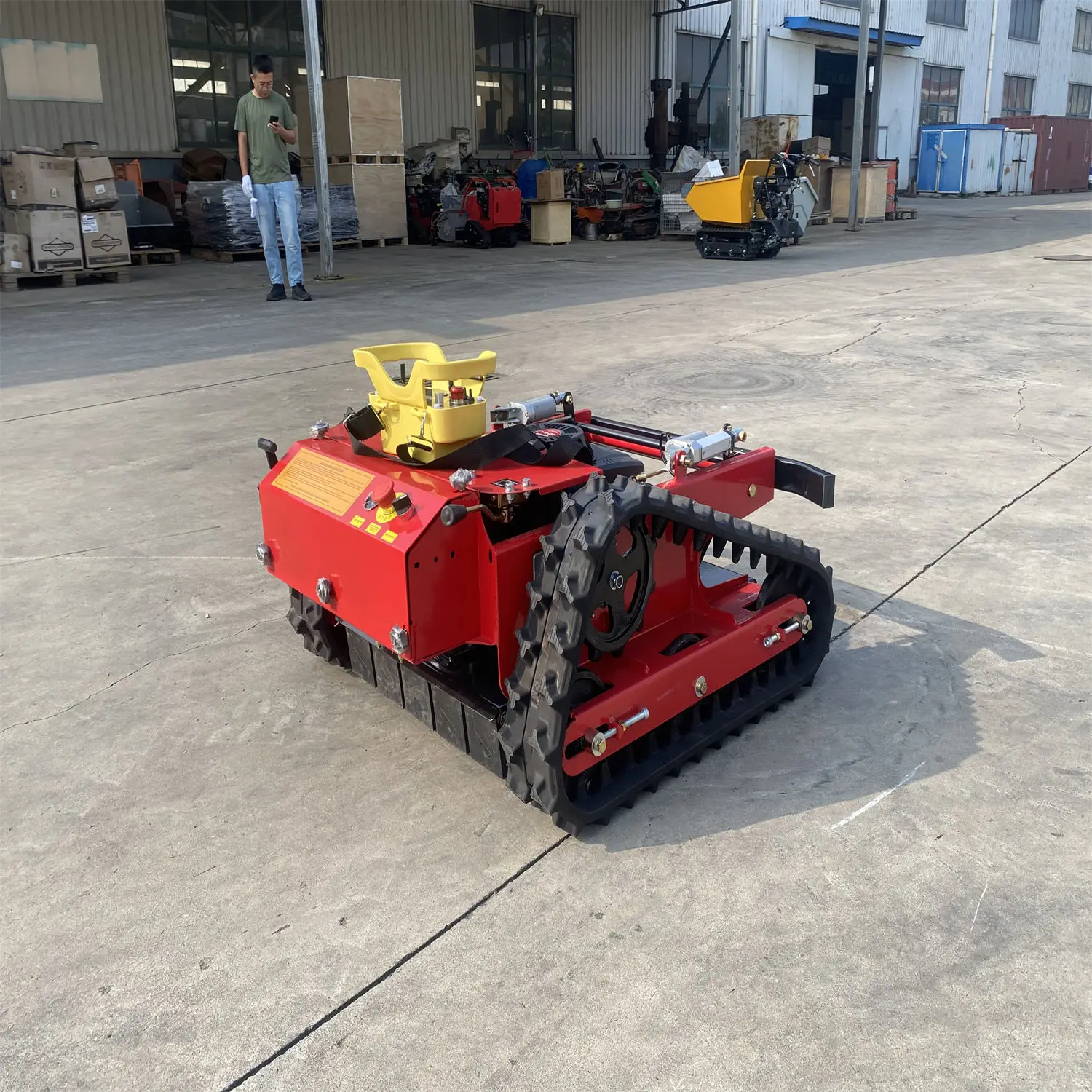 Farm Robotic Flail Grass Cutter Tractor Remote Control Electric Lawn Mower gasoline mower