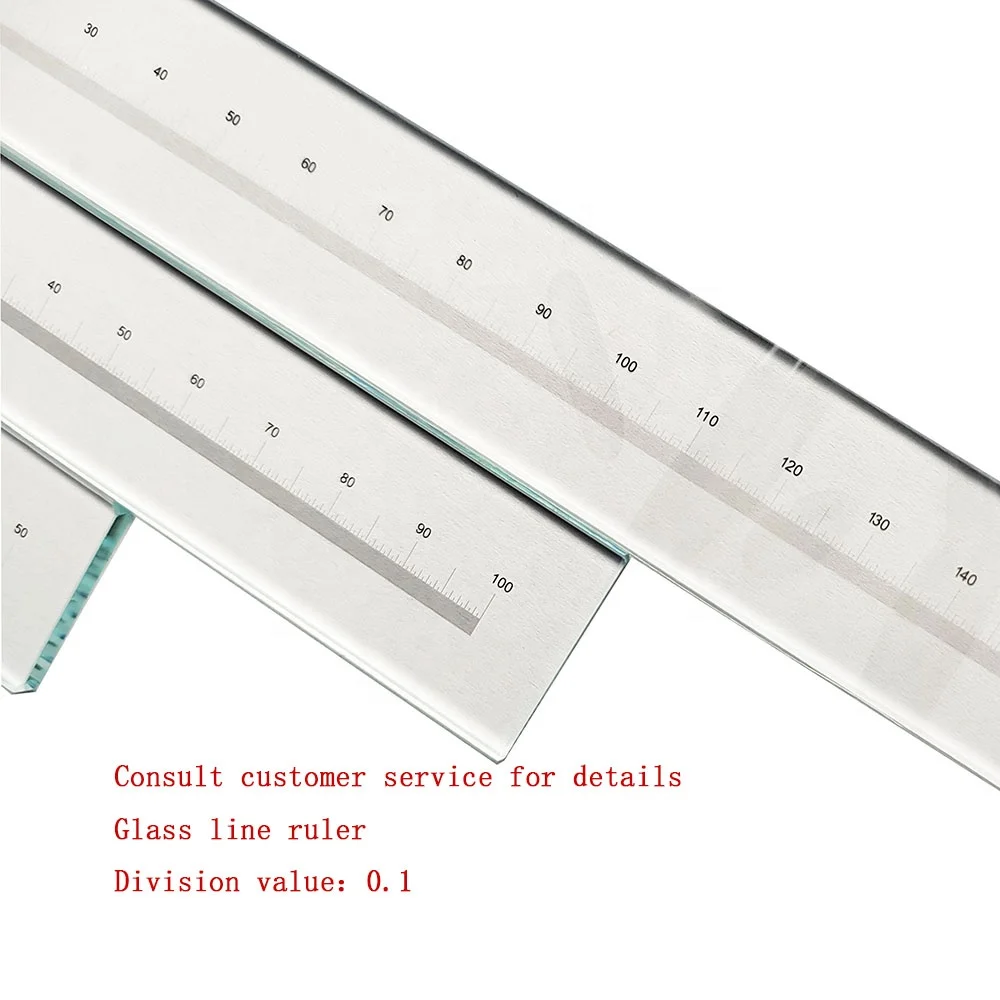 High precision linear scale Optical glass ruler Optical Measuring Instruments Scale Hand Measuring Tools