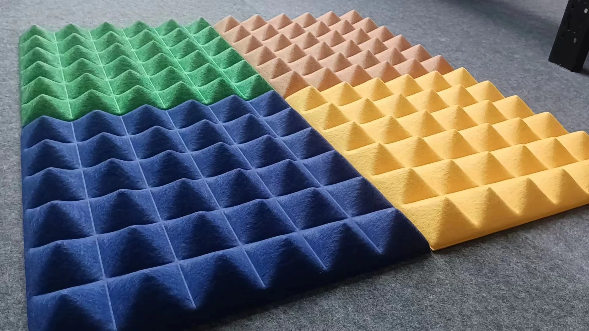 3D PET акустическая панель Акустическая конкурентоспособная цена белая настенная ткань