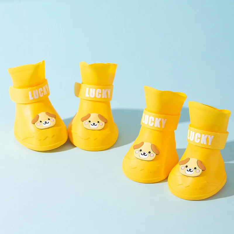 High quality fashion waterproof dog shoes pet wint breathable dog shoes waterproof silicone pet shoes