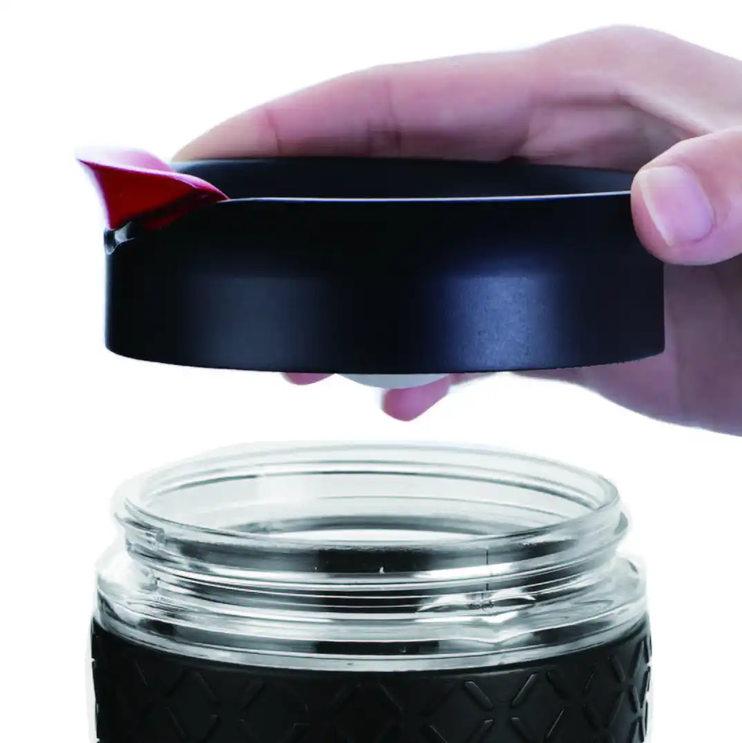 
Stocked 12oz glass coffee sets coffee tea cups with lid 