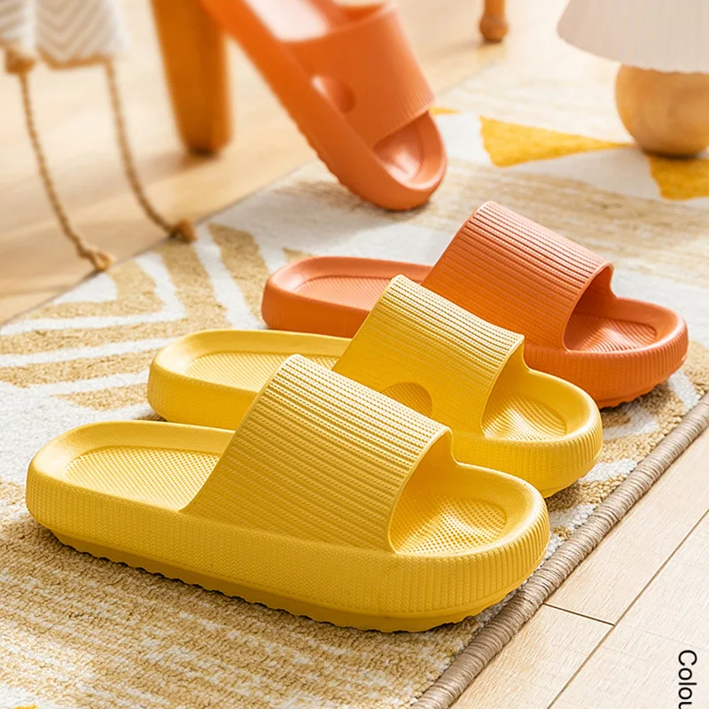 Thick Platform Slippers Women Indoor Bathroom Slipper Soft EVA Anti-slip Lovers Home Floor Slides Ladies Summer Shoes