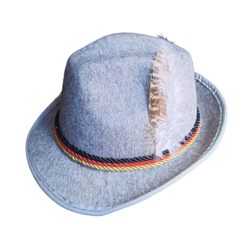 Oktoberfest Carnival Alpine Hat for Boys Anime Animal Character-Themed Jazz Cap for Adults Includes Cloak for Cosplay Costumes