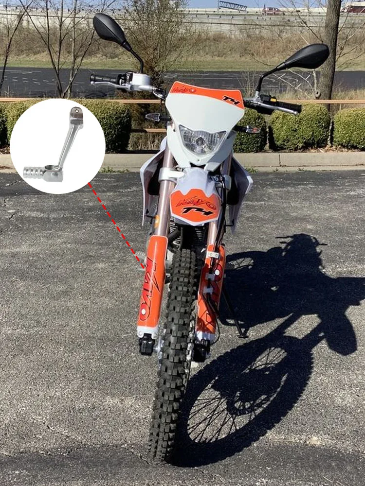 LING QI Motorcycle Clutch Lever Shift Lever Rod CNC Folding Gear Lever For Kayo T2 T4 Dirt Pit Bike Moped Scooter
