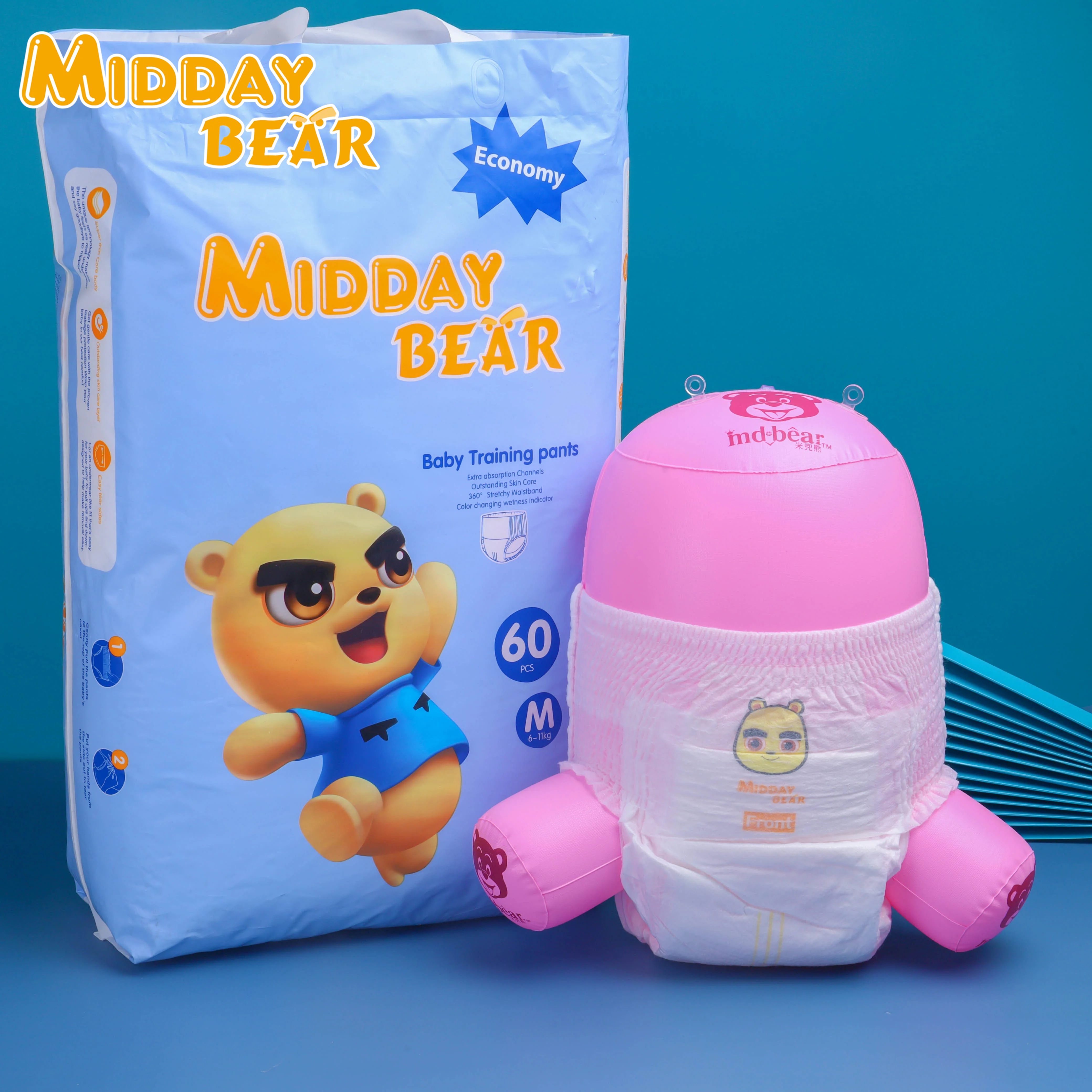 Wholesale disposable Baby Pull up Nappy Manufacturer Factory Bulk China softcare baby diaper pant