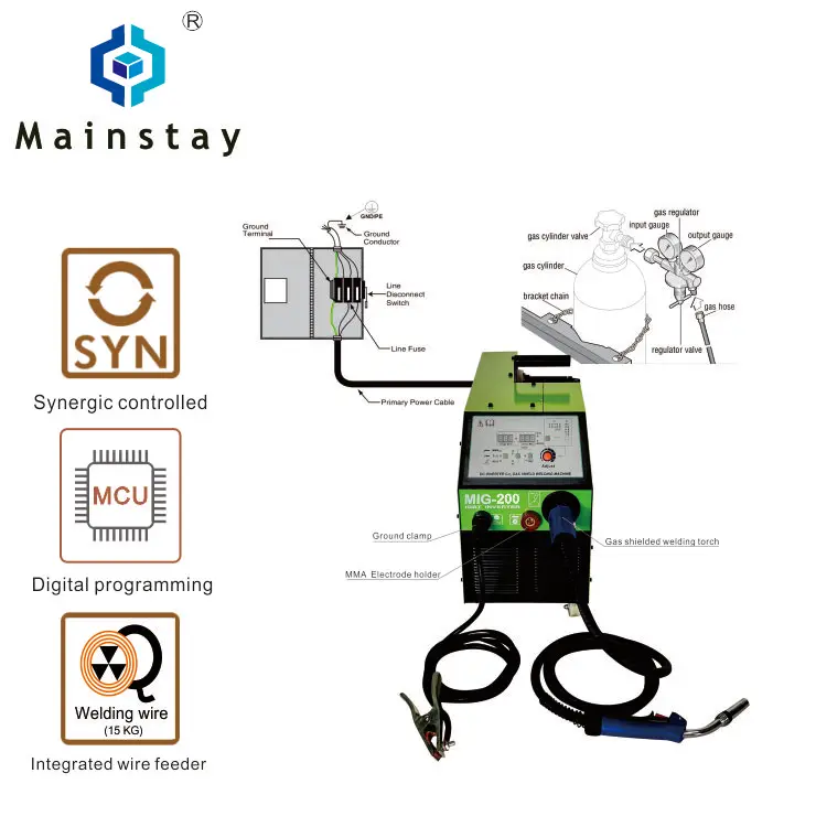 Thailand MIG Spot Welding Machine 1ph Tig Mig Mig200 Mig Welders