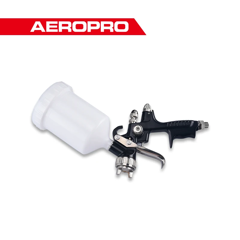 AEROPRO A604 HVLP Gravity Feed Air Spray Gun 1.3mm Nozzle Size 600cc Aluminum Cup Air Powered Auto Paint Spray Gun