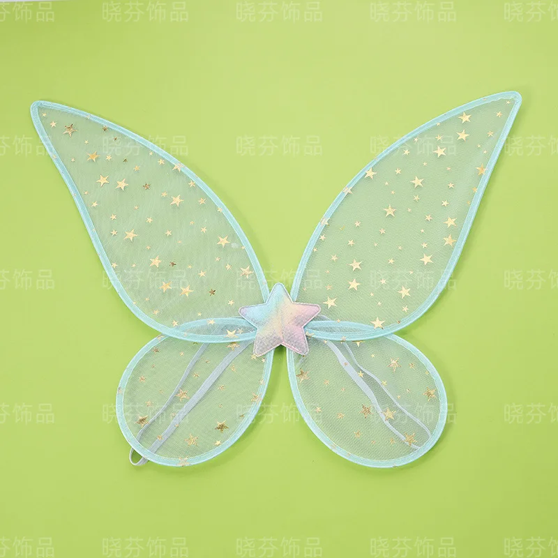 BAIGE Angel Butterfly Wings Costume Adult Angel Wing for Sale Butterfly Sparkling Sheer Fairy Wings for Girls Women Party Wear