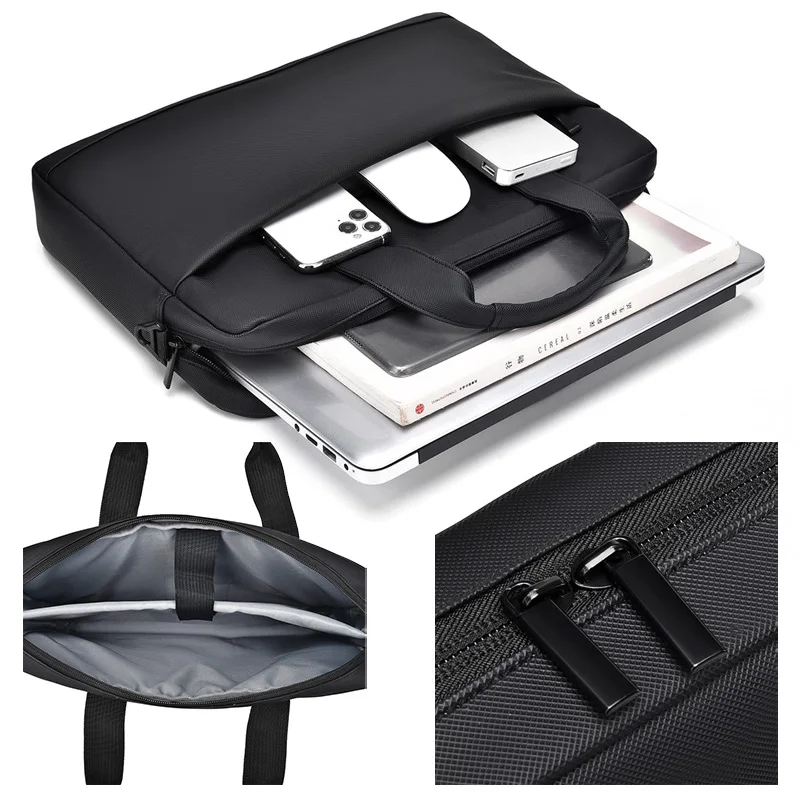 New Waterproof PU Leather Shoulder Business High Quality 13/14/15/16 Laptop Bag For Notebook Computer Sleeve Suitcase Briefcase