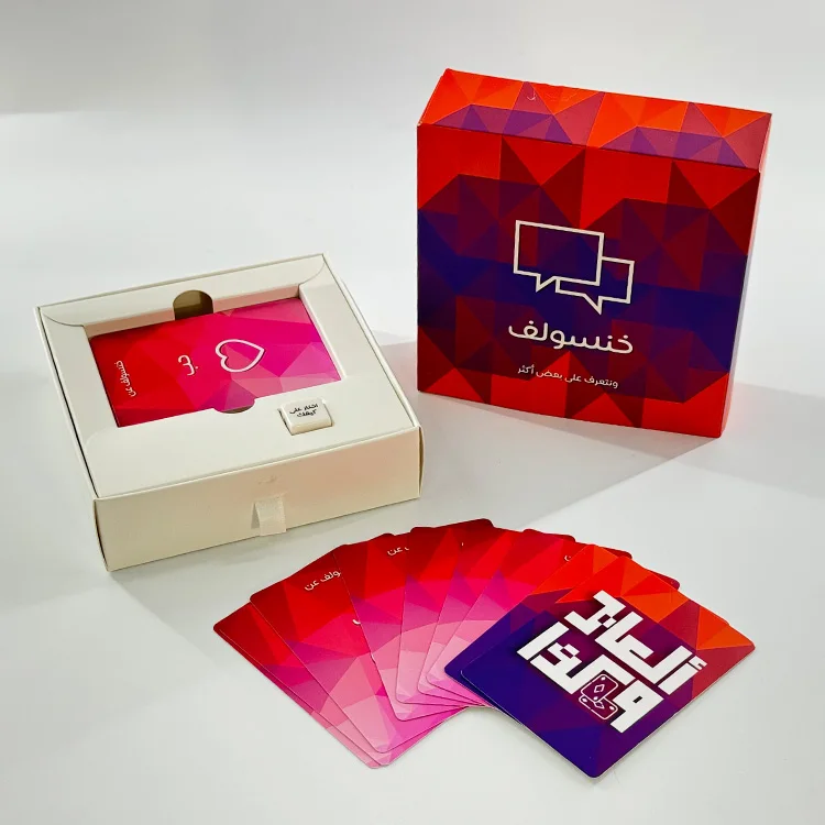 China Factory OEM Custom Printing Question Board Card Game Eco Friendly Family Party Card Game