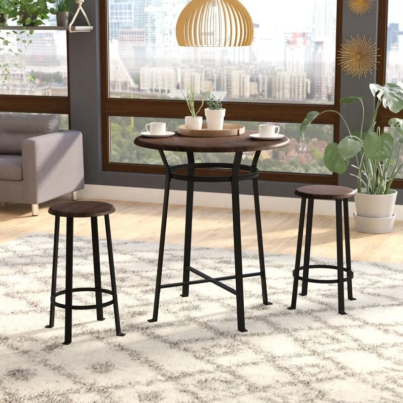 Dining Kitchen Table Dining Set 3 Piece Small Farmhouse Dining Room Table Set Table