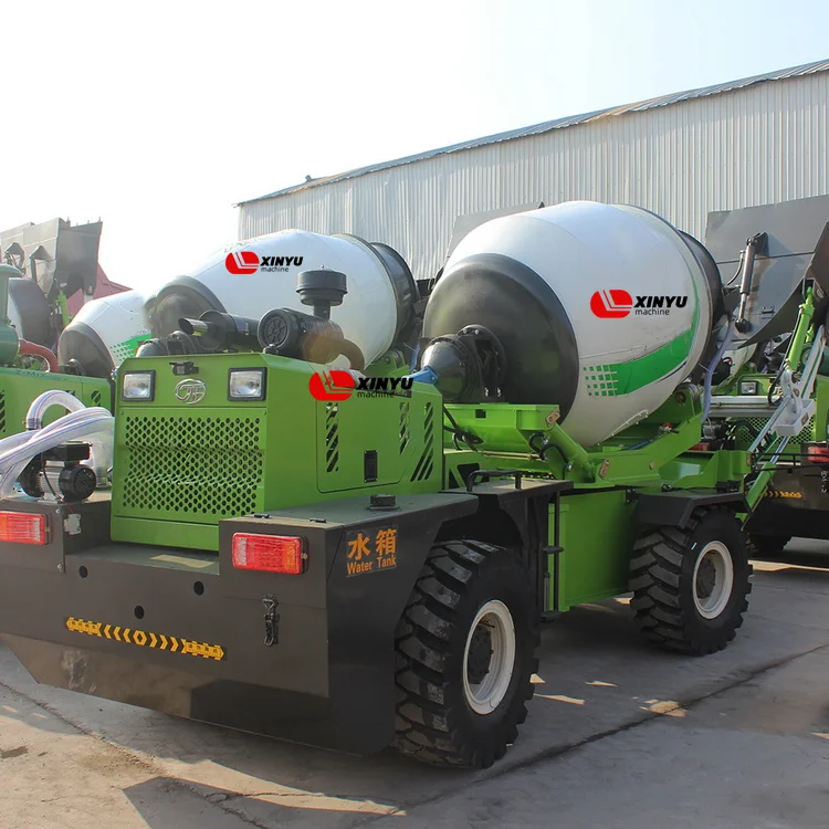 Mobile Self Loading Concrete Mixer Trailer Truck 1.8cbm Self Loading Concrete Mixer Car For Sale