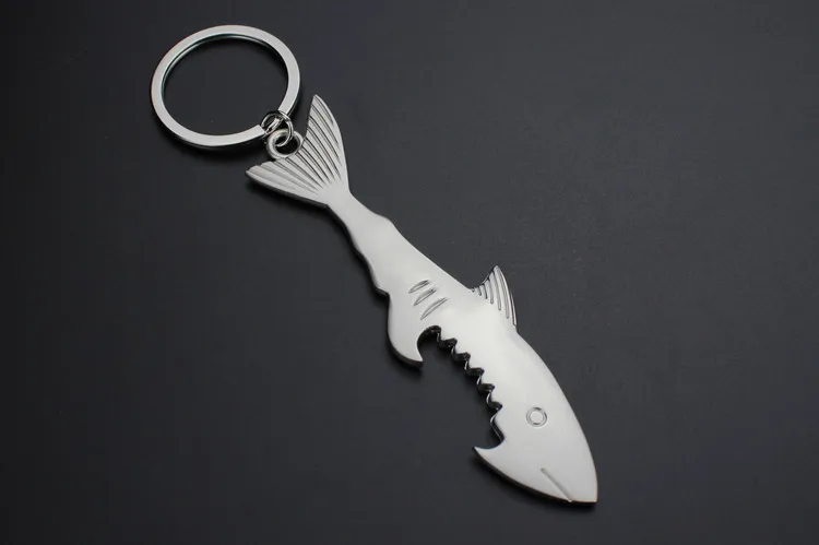China factory sale promotional souvenir low moq shark shape metal zinc alloy keychain