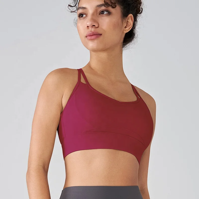 Women Soft Compression Supportive Lightweight Halter Neck Training Bra