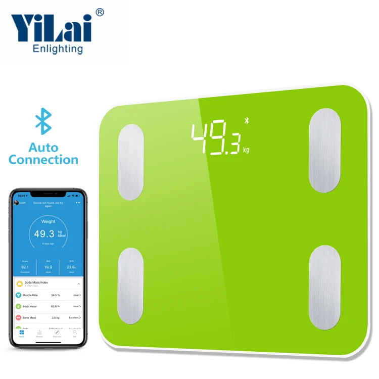 
Blue tooth Body Fat Scale Highly Accurate Bathroom Body Composition Analyzer with Smartphone APP smart digital scale 