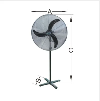 YT pedestal axial scythe fan ventilation exhaust extractor air mover cooling circulation fan blower