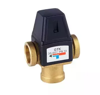 Brass three-way water temperature regulating valve solar thermostatic mixing valve 1 - 499 sets