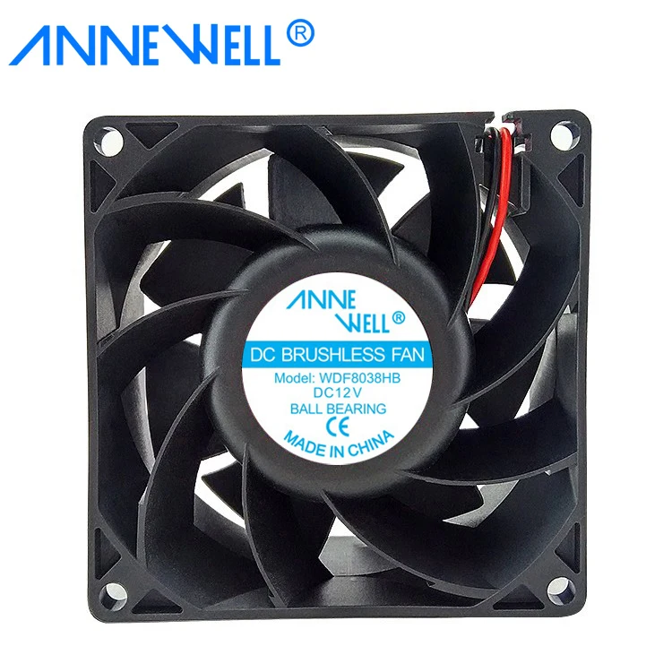 High Quality 8038 80*80*38 Mm Dc Axial Fan 80 Mm 12v Welding Machine Ball Bearing Cooling Fan