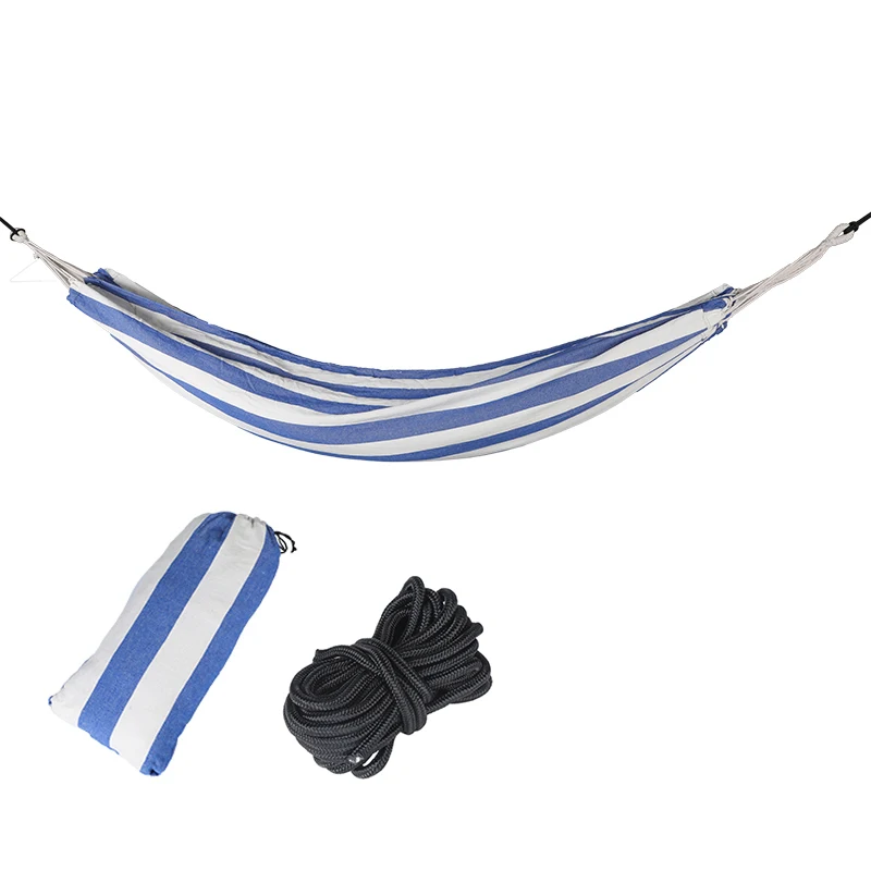 
Outdoor Colorful Portable Travel Canvas Hammock Thick Canvas Folding Hammock 