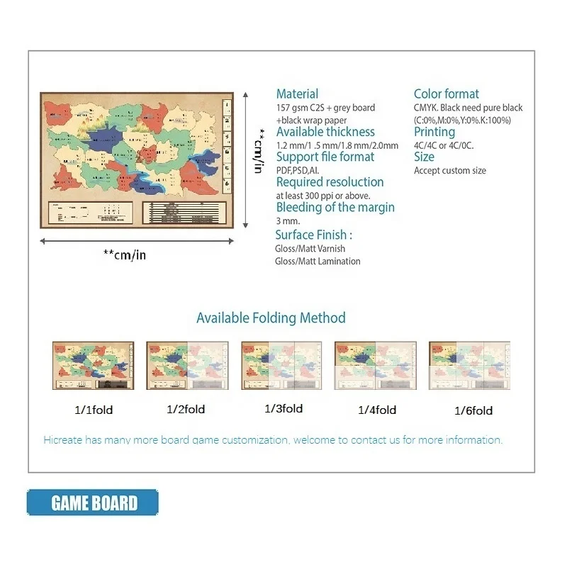 Wholesale custom board game printing for adults