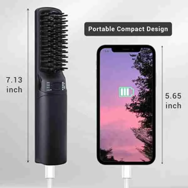 Hair Brush Private Label Flat Iron Hot Comb Electric Comb One Step Hair Dryer Fast Hair Straightener Brush Hot Air Brush
