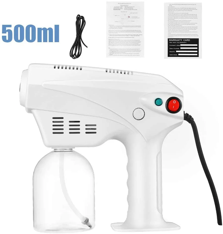 Высококачественный многофункциональный аппарат для красоты волос для лица, мини-паровой спрей, синий луч, нано-стерилизатор, паровой пистолет