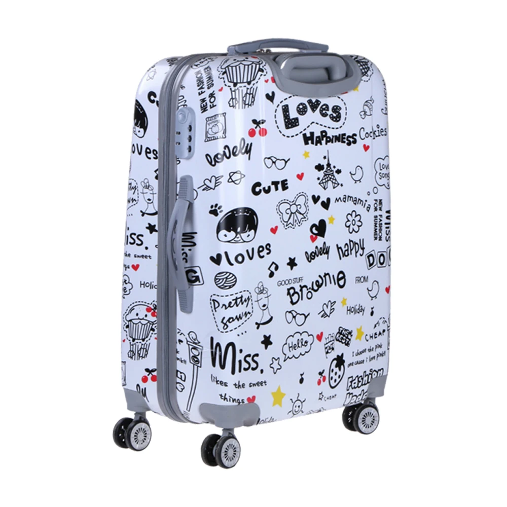 
Cute style 3PCS PC luggage set trolley luggage suitcase for traveling 